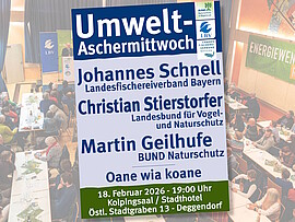 Banner Umweltpolitischer Aschermittwoch am 18.02.2026
