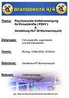 Logo Weiterbildung Psychosoziale Notfallversorgung für Einsatzkräfte 