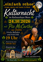 Logo Kulturnacht - Irische Balladen und Geschichten - Kunst und Kulturverein faMoos