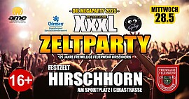 Banner Zeltparty