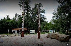 Banner Umrahmung Ehrenamtsfeier Infozentrum